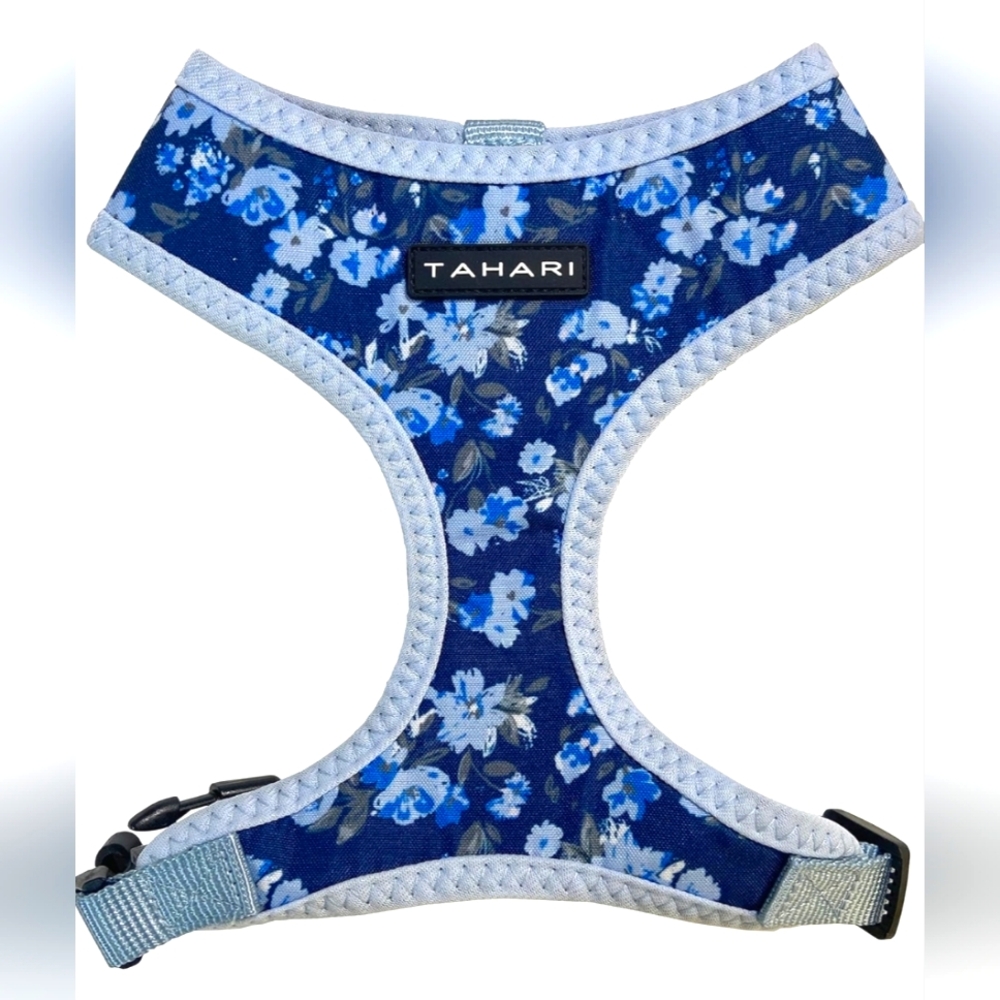 NWOT Tahari Blue Floral Dog Harness (L)